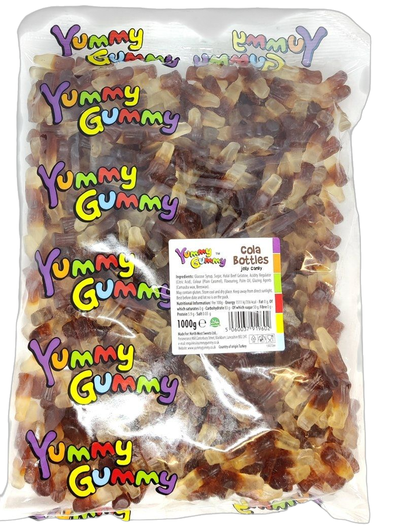 Yummy Gummy 1kg Bulk Bags 2 FOR £10. Halal Fizzy And Jelly Candy. Over 20+ Varieties To Choose From