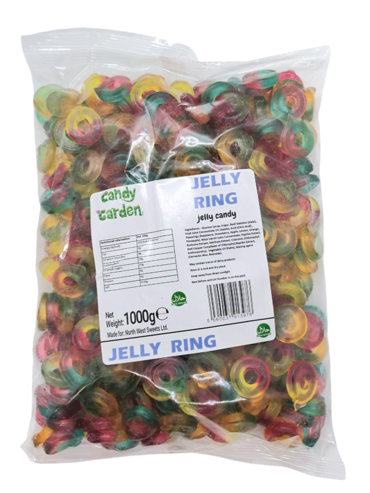 Candy Garden 1kg Jelly Rings. Halal Jelly Candy.