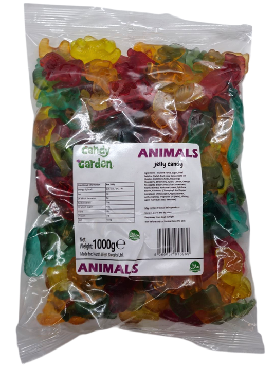 Candy Garden 1kg Jelly Animals. Halal Jelly Candy.