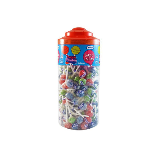 Vidal Sour Mixed Lotta lollies Lollipops 150 Pieces. Gluten Free And Halal.