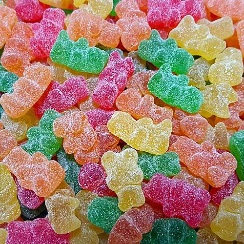 Yummy Gummy Fizzy Bears 1kg Bag. HALAL.